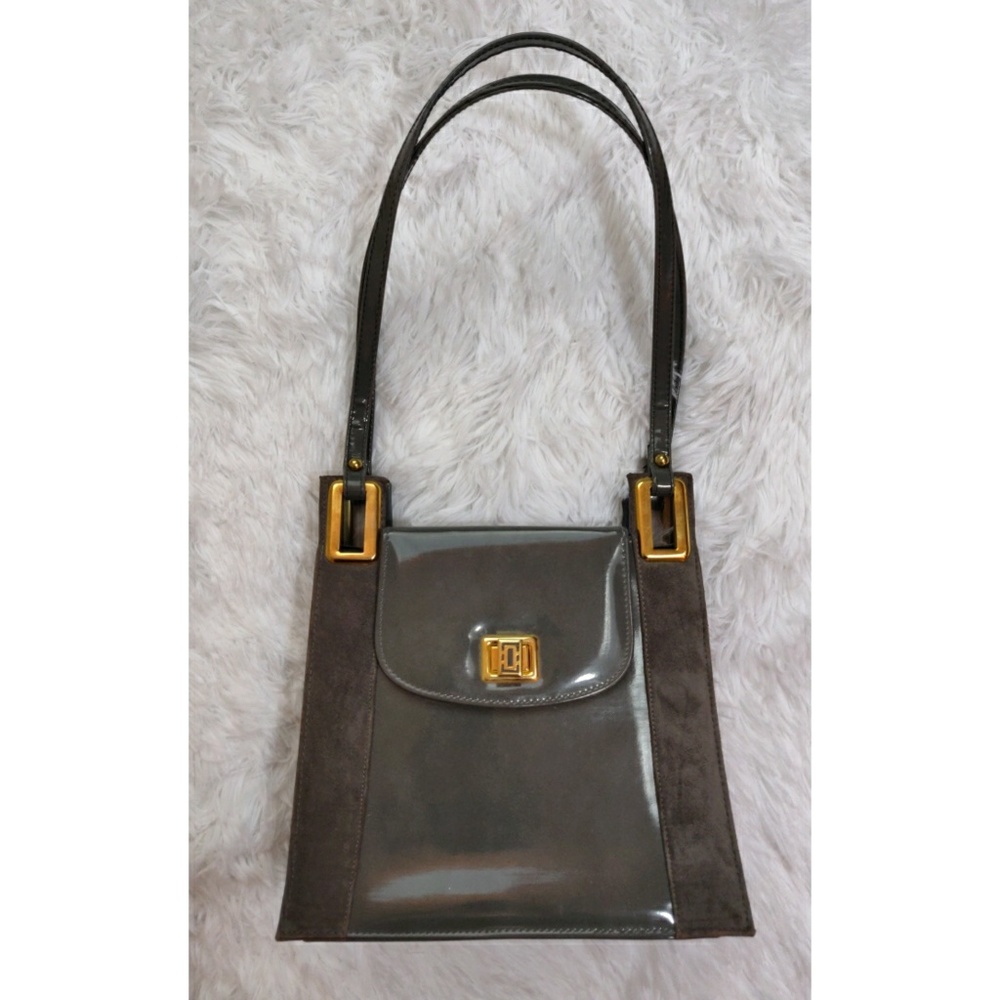 Vintage Purse Suede & Patent Leather 1950's - Picture 3 of 5